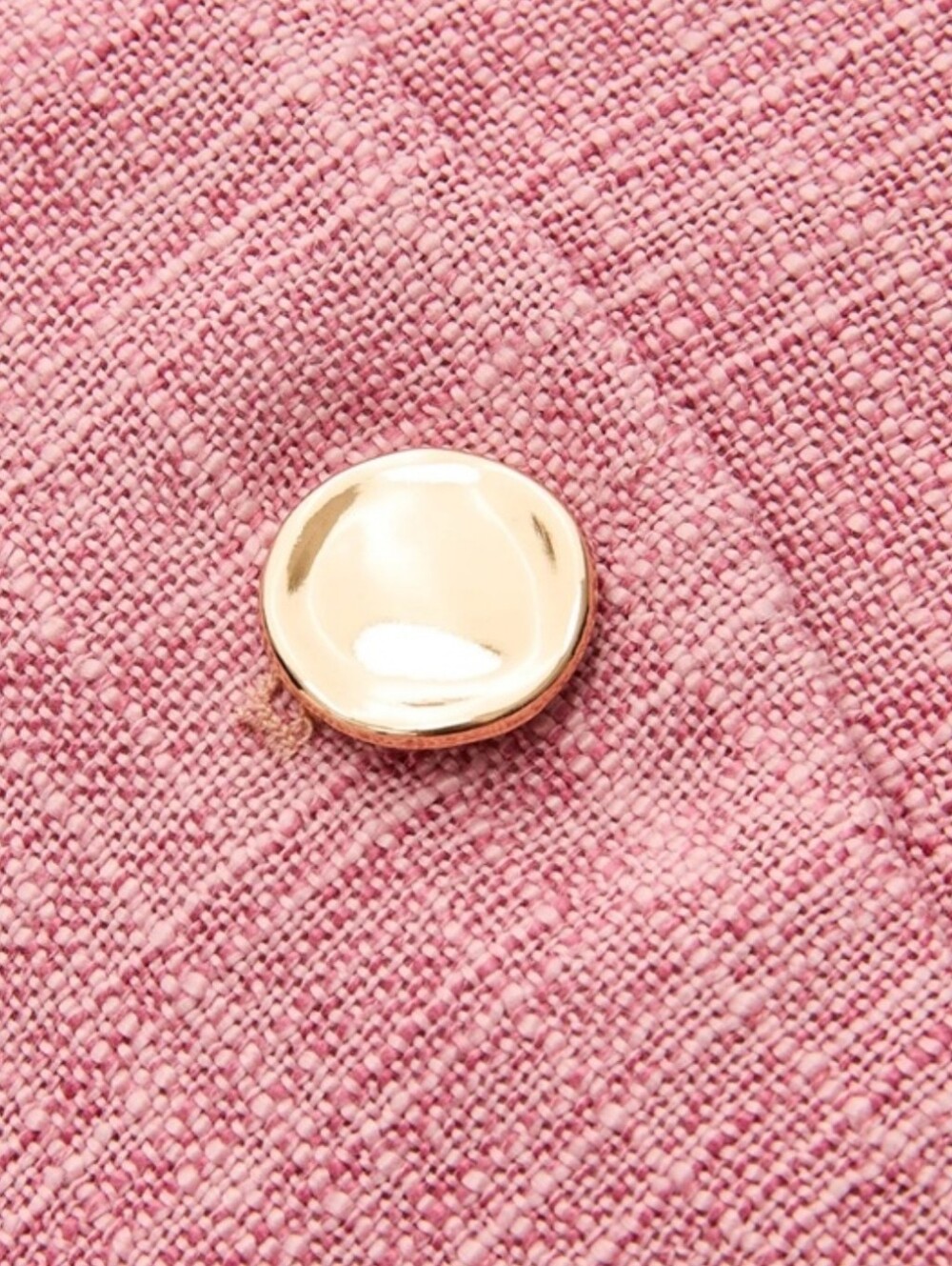 COMMENSE Pink Halter Peplum Romper with Gold Buttons - Picture 6 of 7